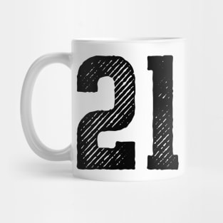 Rough Number 21 Mug